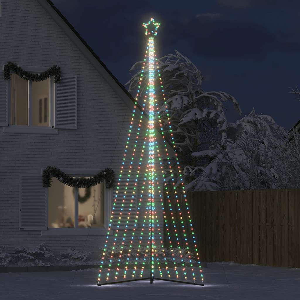 Vidaxxl Sapin de Noël LED 789 LED colorées 476 cm