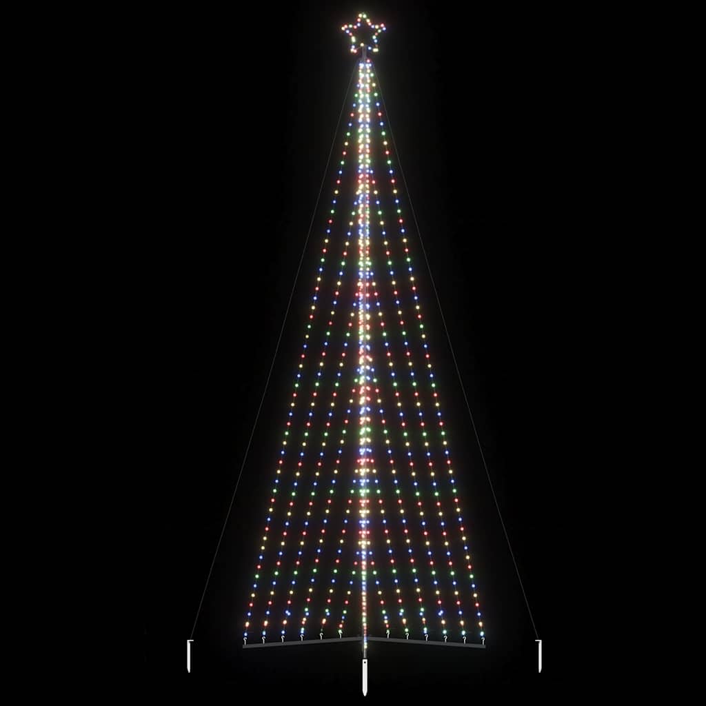 Vidaxxl Sapin de Noël LED 789 LED colorées 476 cm