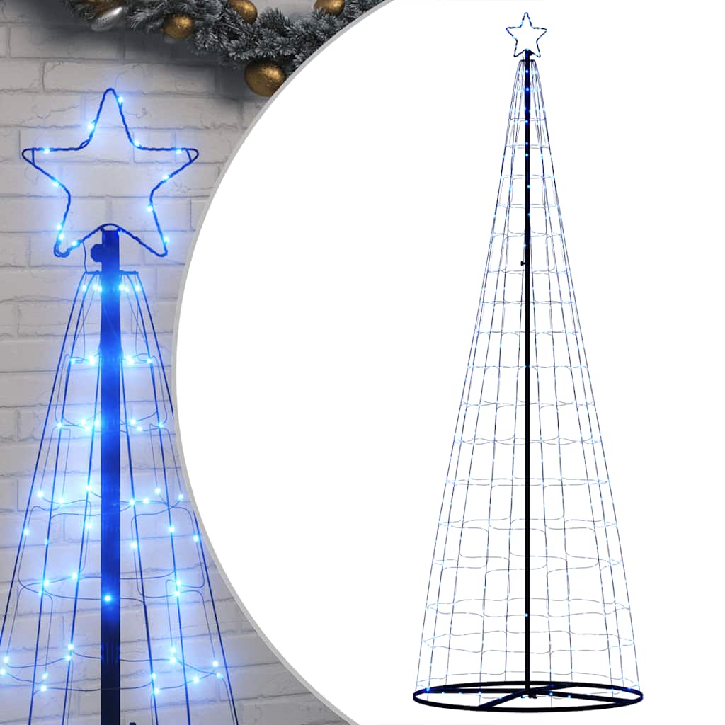 Vidaxxl Sapin de Noël LED 550 LED 304 cm bleu