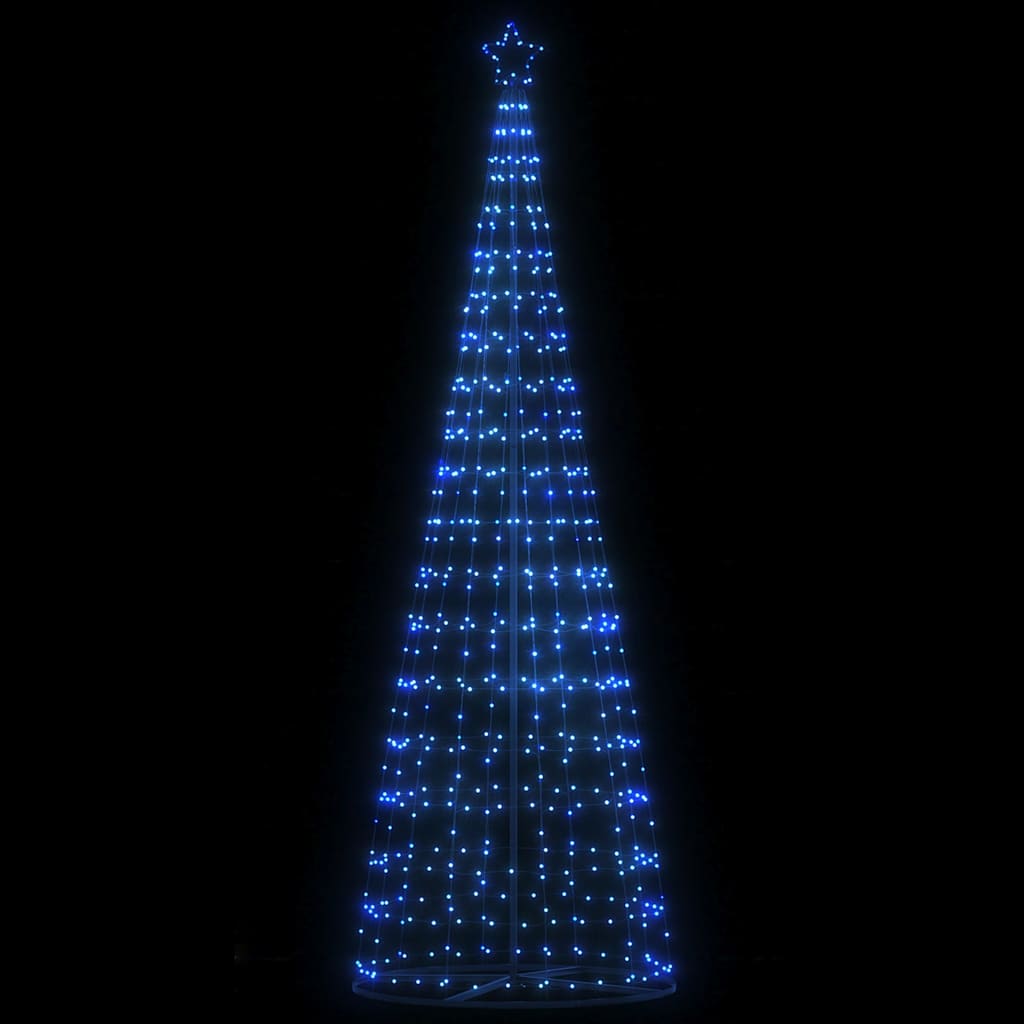 Vidaxxl Sapin de Noël LED 550 LED 304 cm bleu