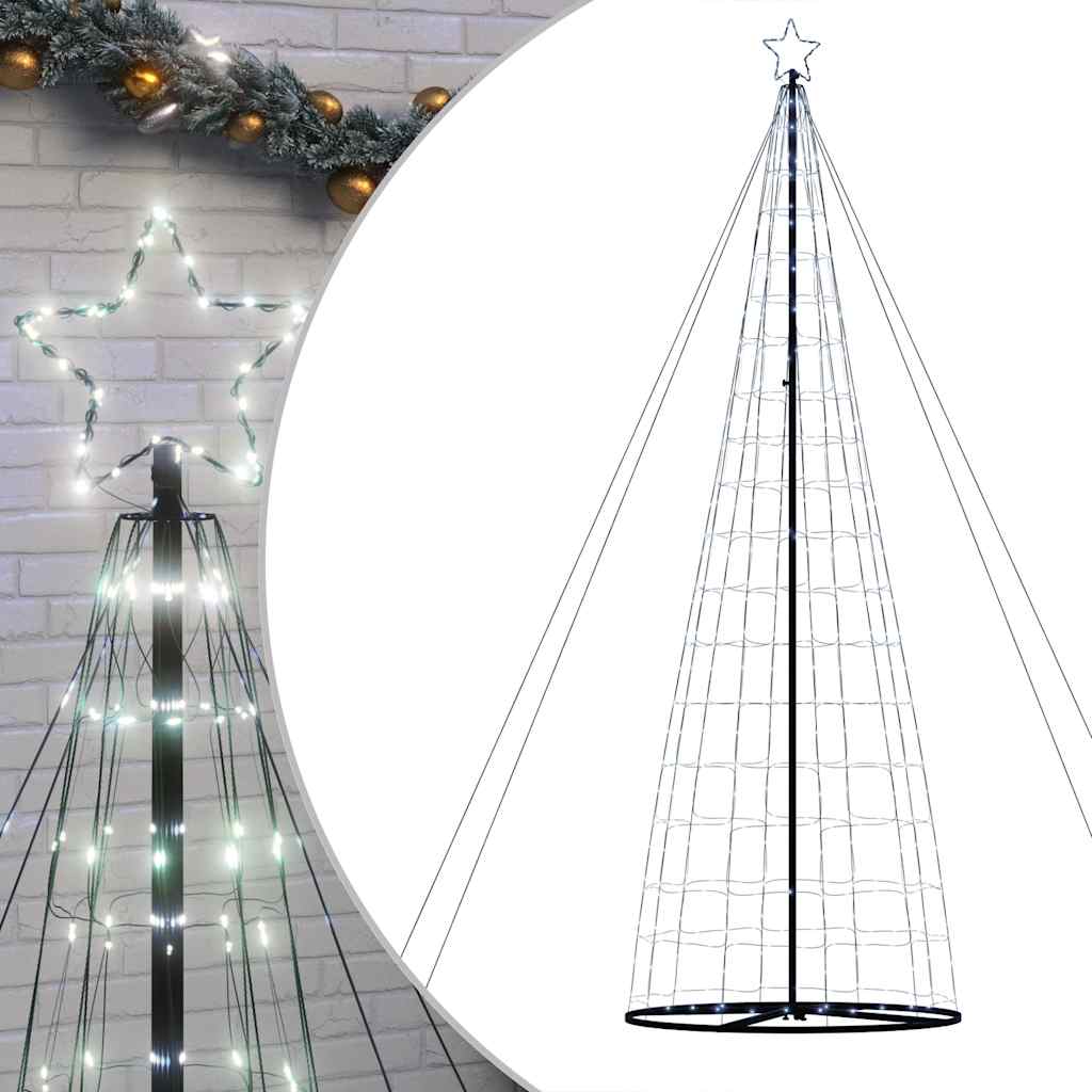 VidaXL Cône lumineux 1534 LED blanc froid 503 cm