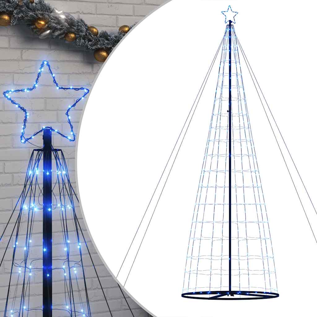 Vidaxxl Sapin de Noël LED 1534 LED 503 cm bleu