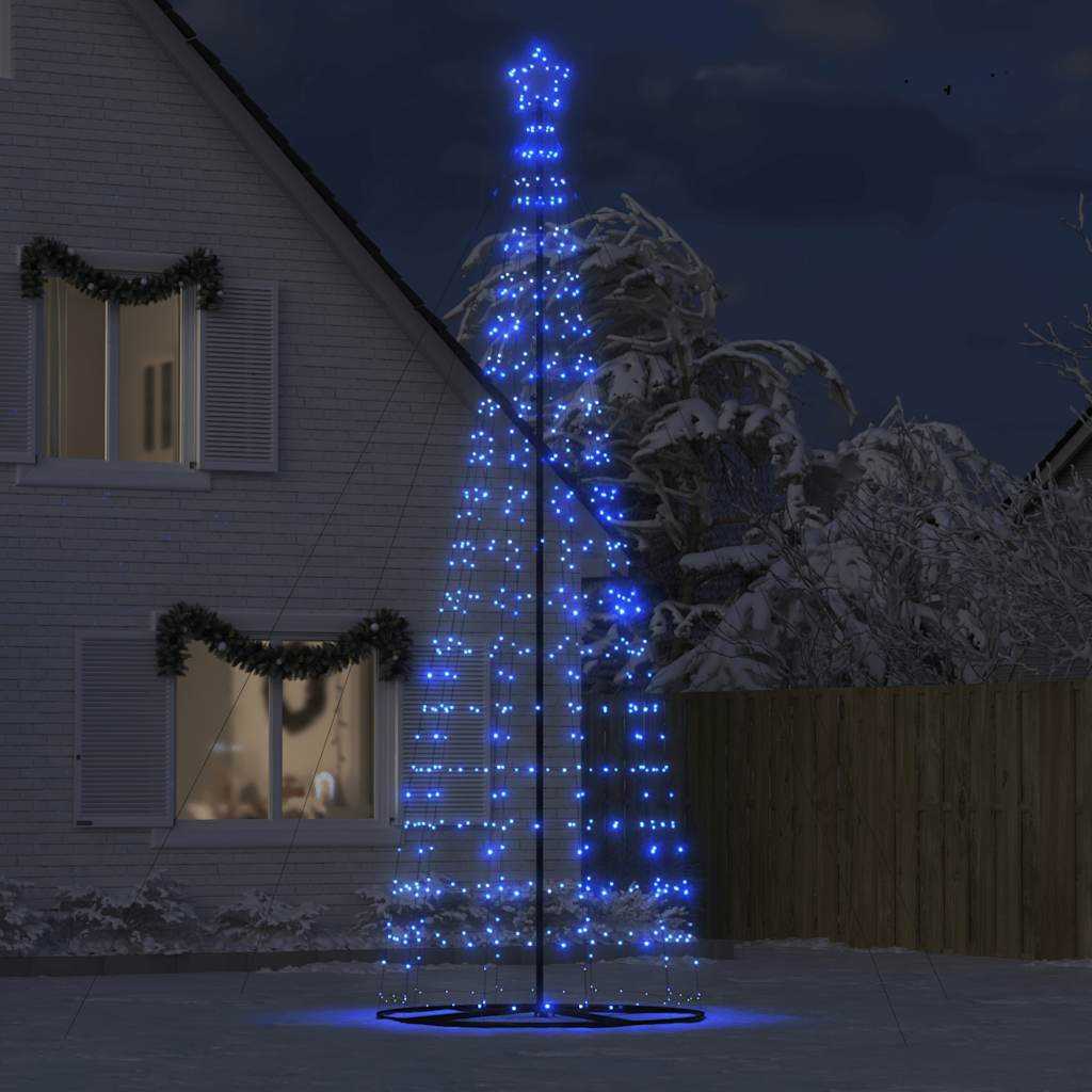 Vidaxxl Sapin de Noël LED 1534 LED 503 cm bleu