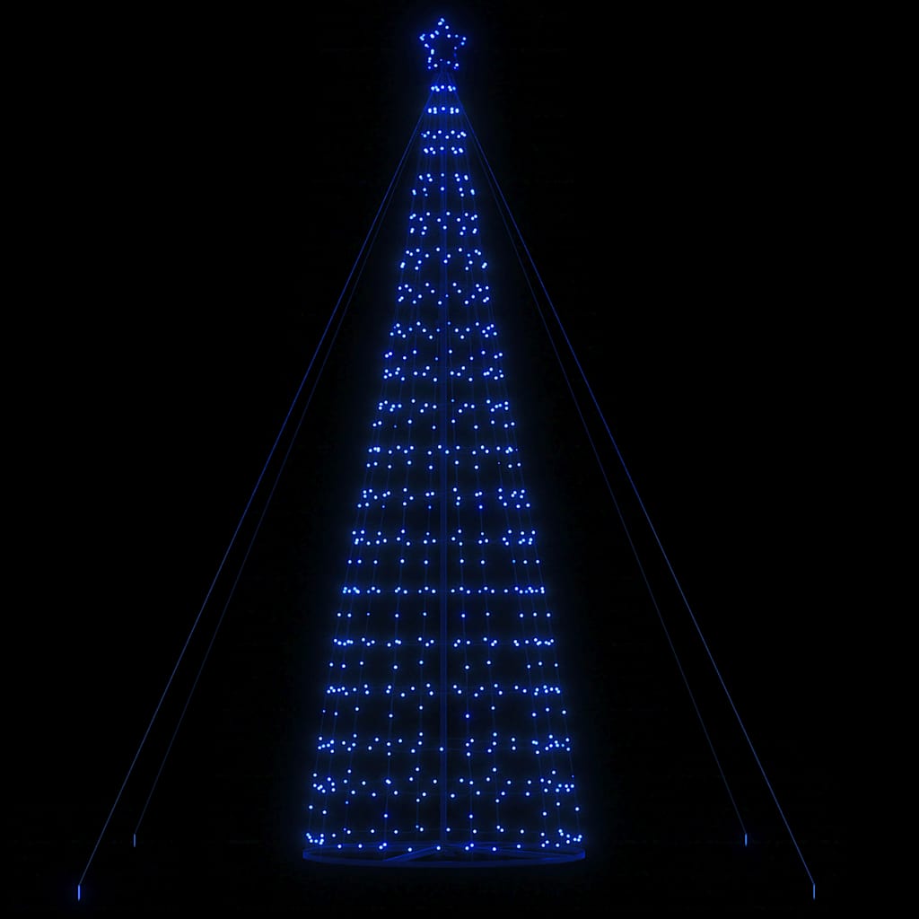 Vidaxxl Sapin de Noël LED 1534 LED 503 cm bleu