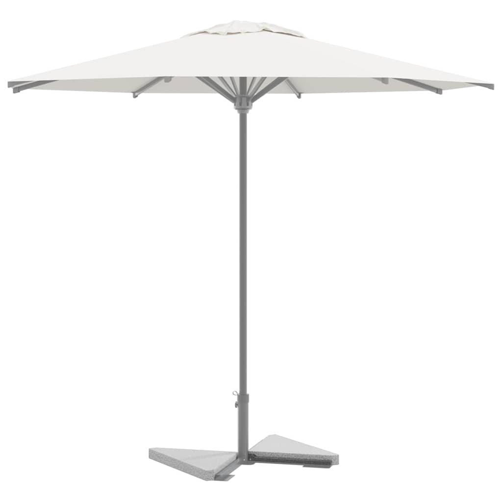 Vidaxx plaques de base pour parasol 2 pcs triangulaires 14 kg gris granit