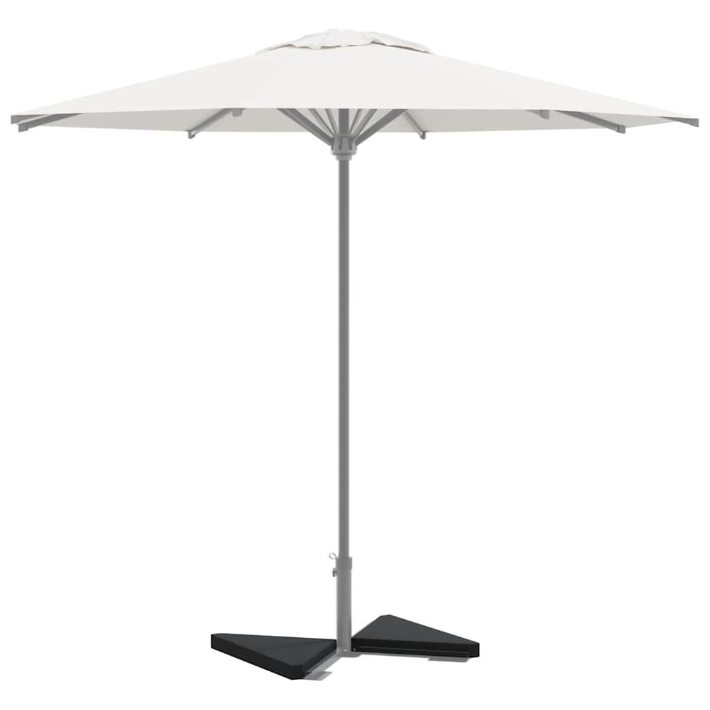 Vidaxx plaques de base pour parasol 2 pcs triangulaires 14 kg granit noir