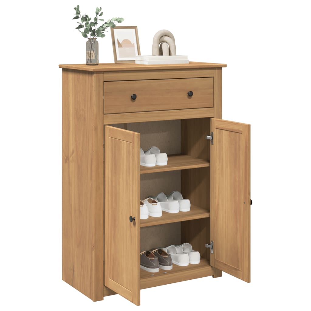 Vidaxx meuble à chaussures panama 80x40x114 cm bois de pin massif