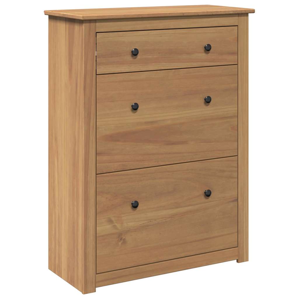 Vidaxx armoire à chaussures panama 80x35x105 cm bois de pin massif