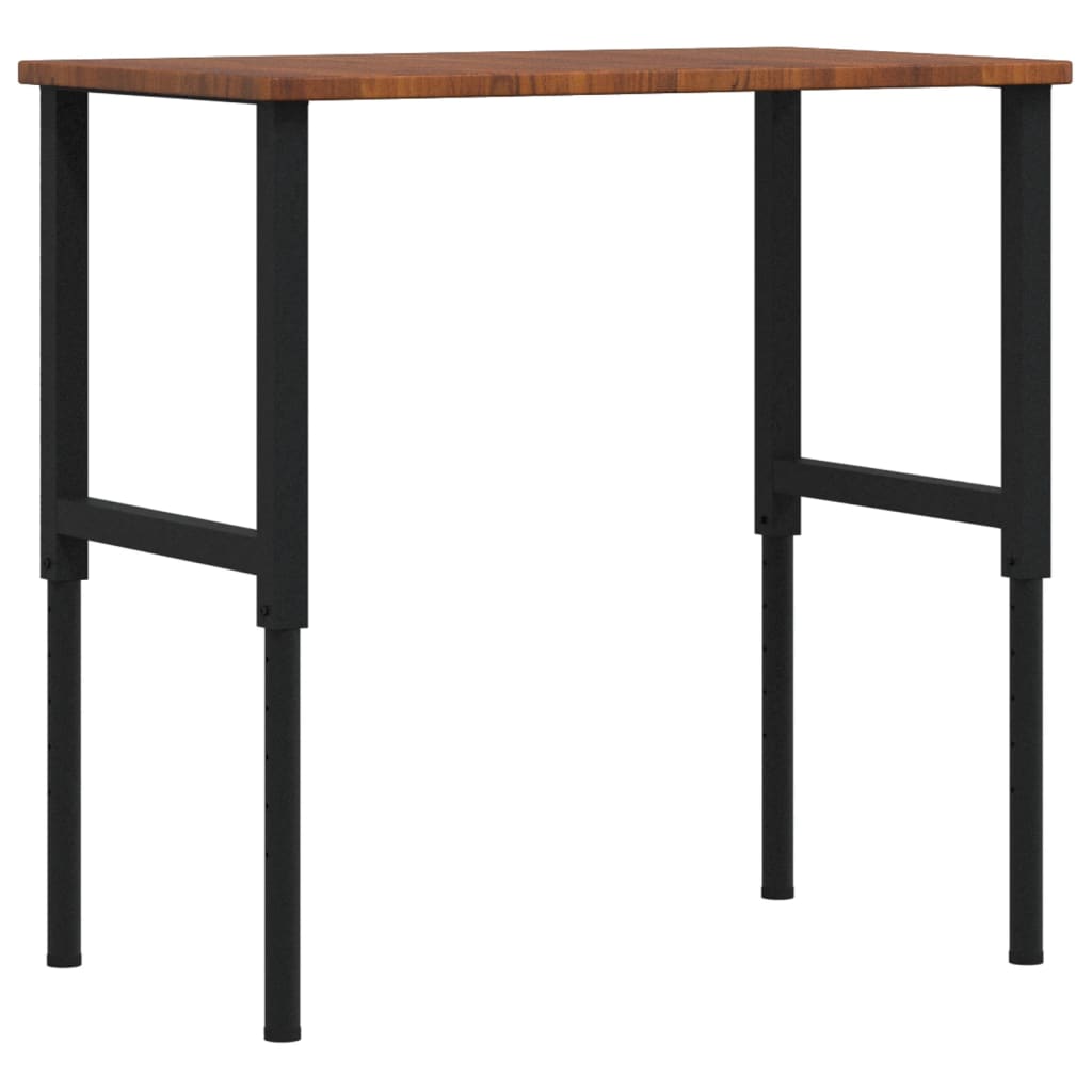 VidaXL établi rectangle 100x60x (71,5-98) cm chêne brun foncé