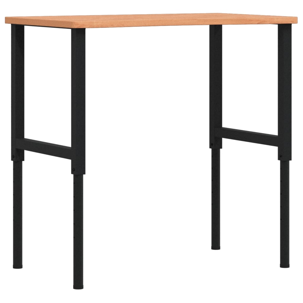 VidaXL établi 100x(55-60)x(71.5-98) cm bois de hêtre massif