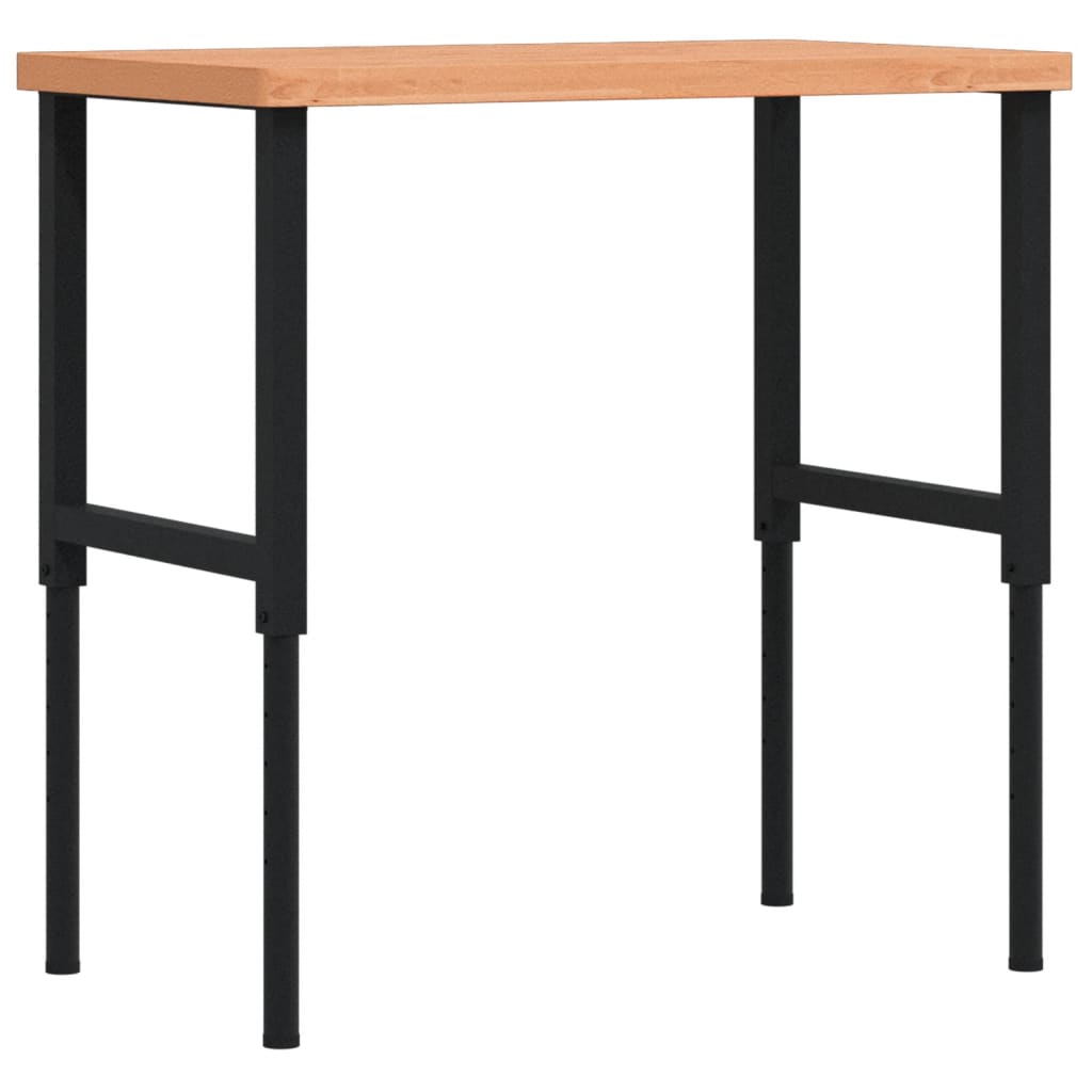 VidaXL établi 100x(55-60)x(73-99.5) cm bois de hêtre massif