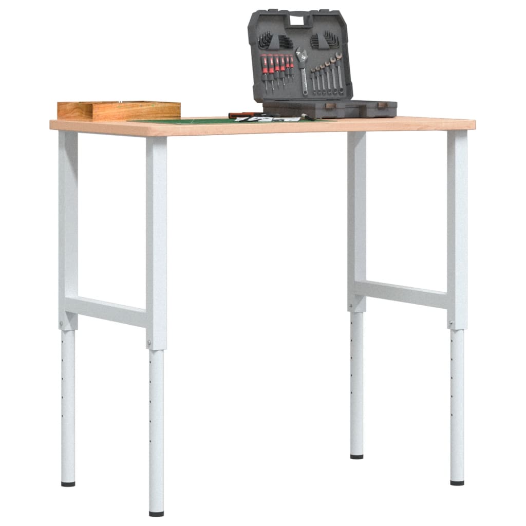 VidaXL établi 100x(55-60)x(71.5-98) cm bois de hêtre massif