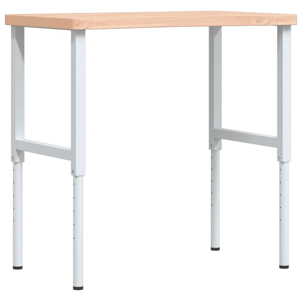 VidaXL établi 100x(55-60)x(73-99.5) cm bois de hêtre massif