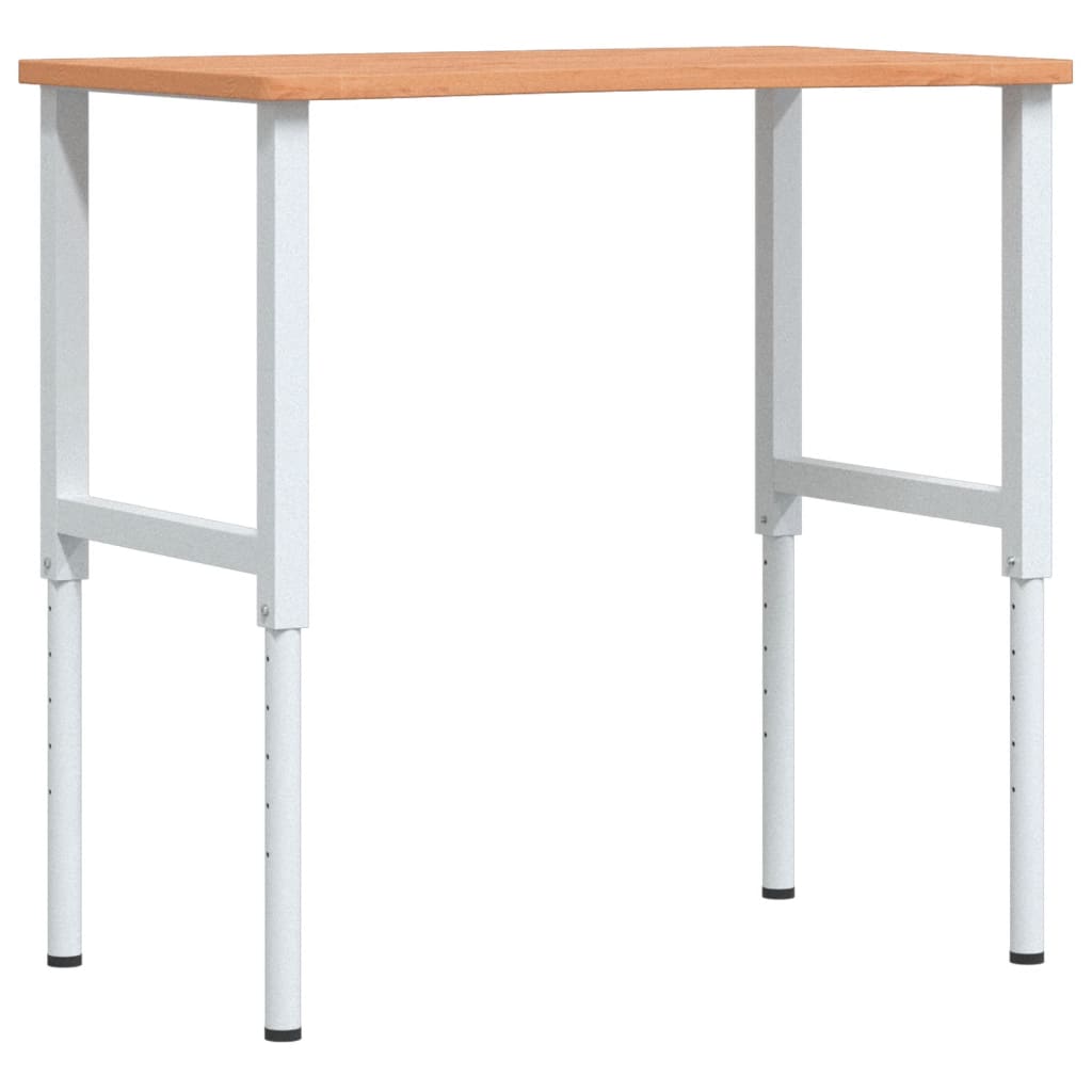 VidaXL établi 100x(55-60)x(71.5-98) cm bois de hêtre massif