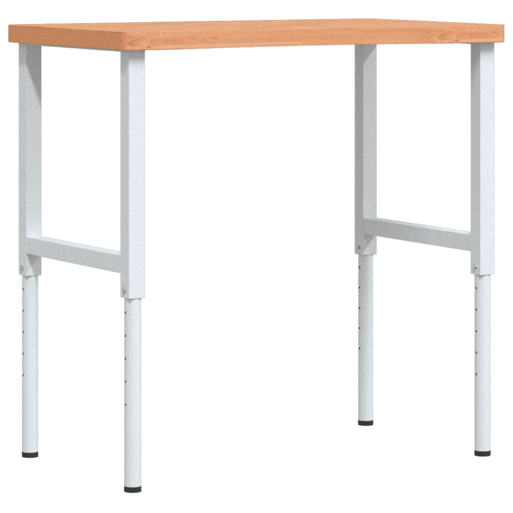 VidaXL établi 100x(55-60)x(73-99.5) cm bois de hêtre massif