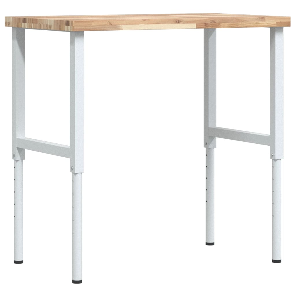 VidaXL établi rectangulaire 100x60x(73-99.5) cm bois d'acacia massif