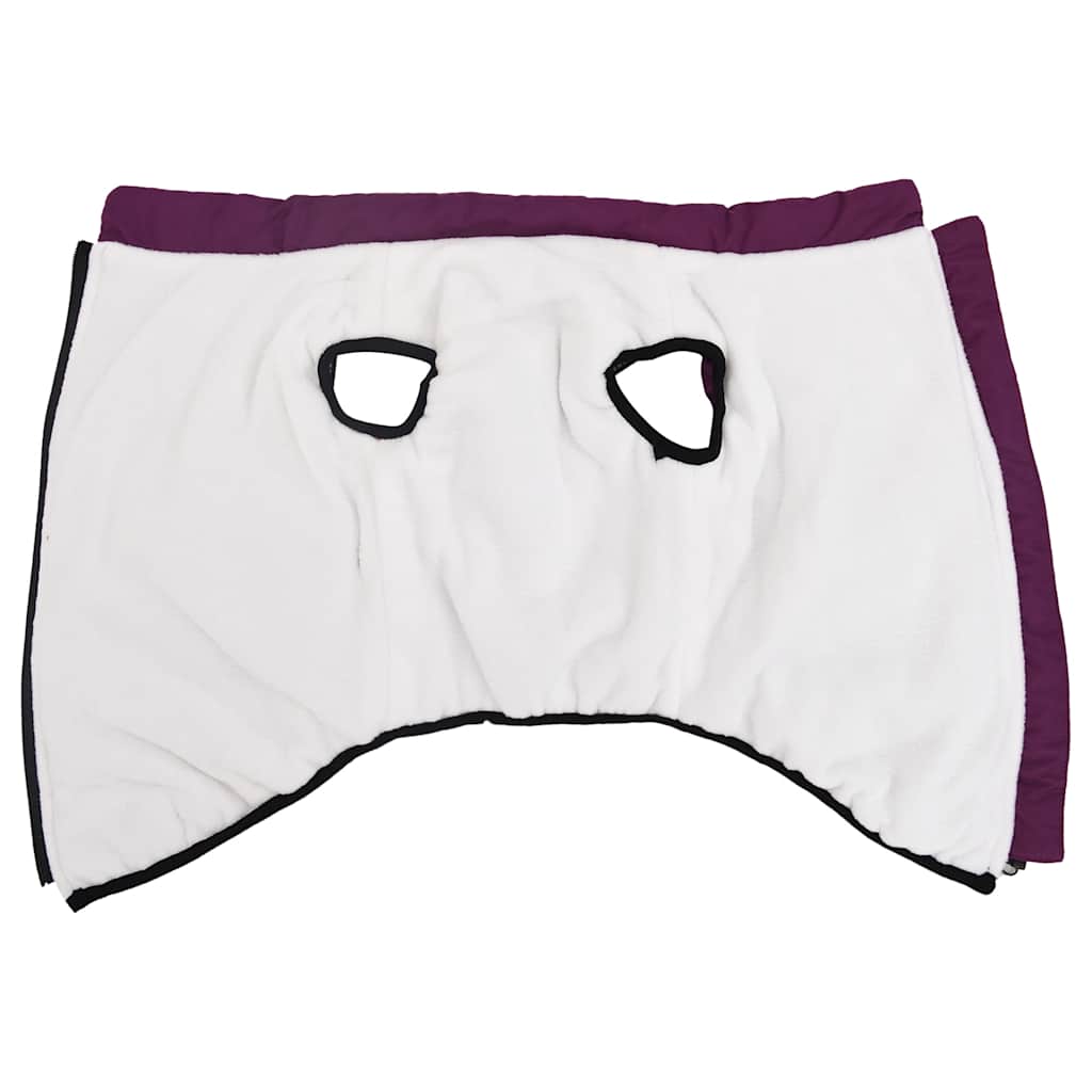 VidaXL manteau pour chien avec harnais imperméable réfléchissant violet l68