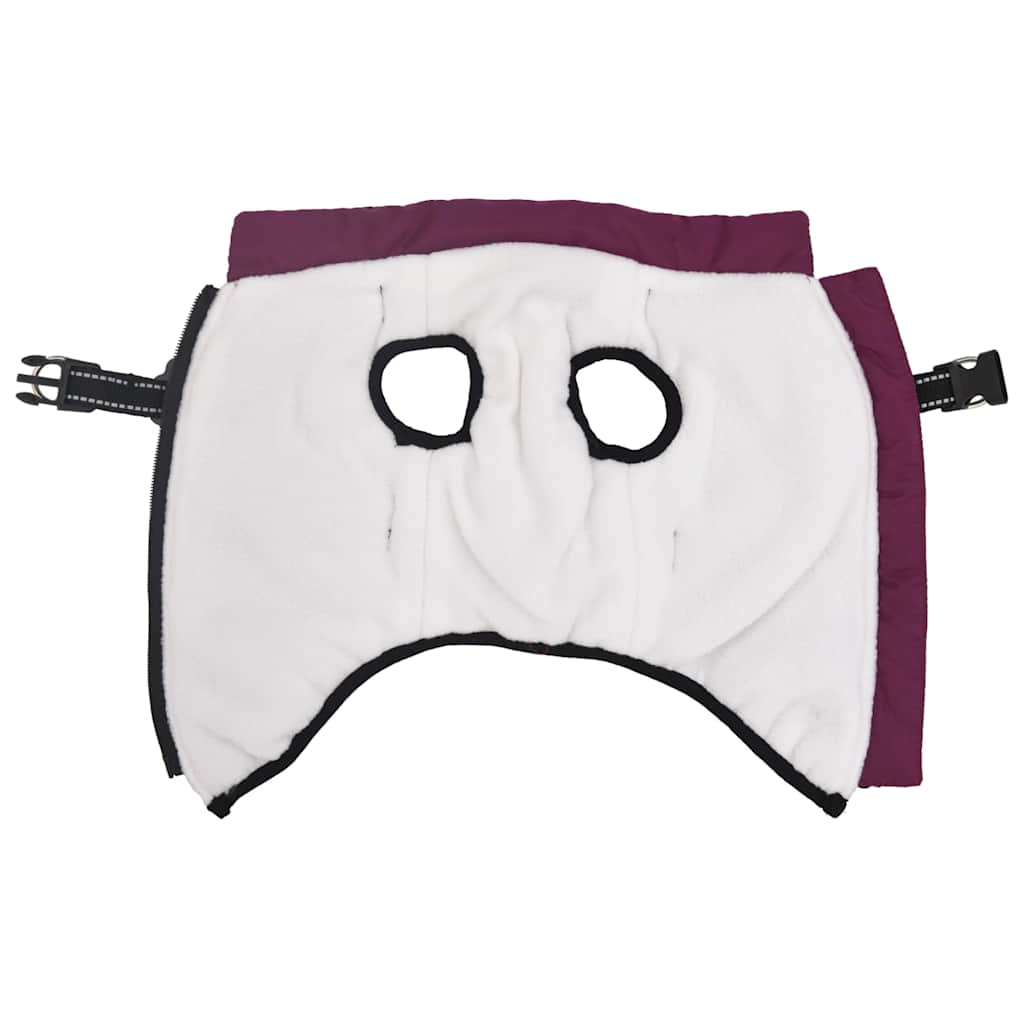 Vidaxxl manteau pour chien avec harnais imperméable réfléchissant violet l36