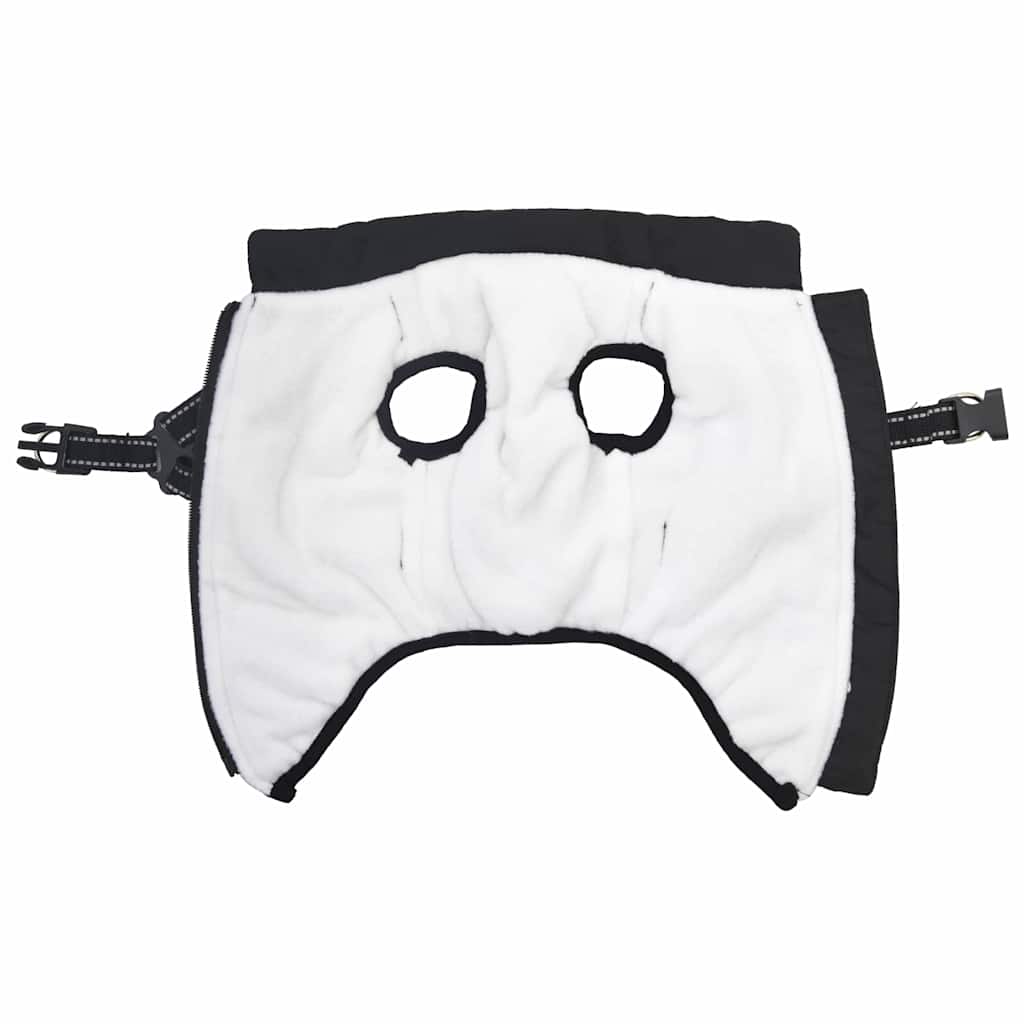 VidaXL manteau pour chien avec harnais imperméable réfléchissant noir l40