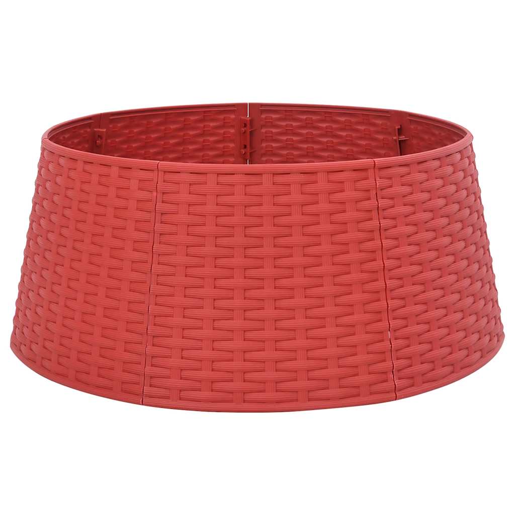 Vidaxx jupe de sapin de Noël ø56x23 cm plastique rouge