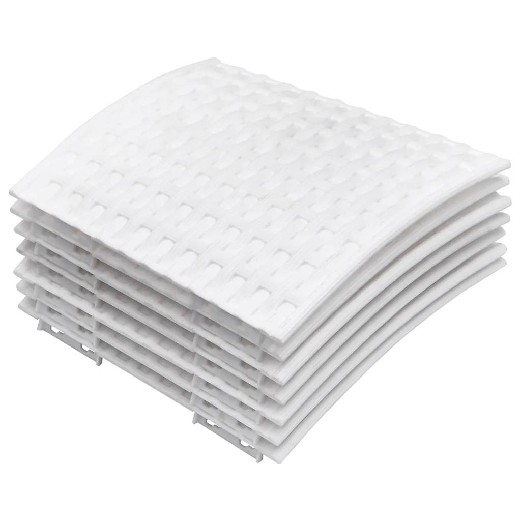 Vidaxx jupe de sapin de Noël ø56x23 cm plastique blanc