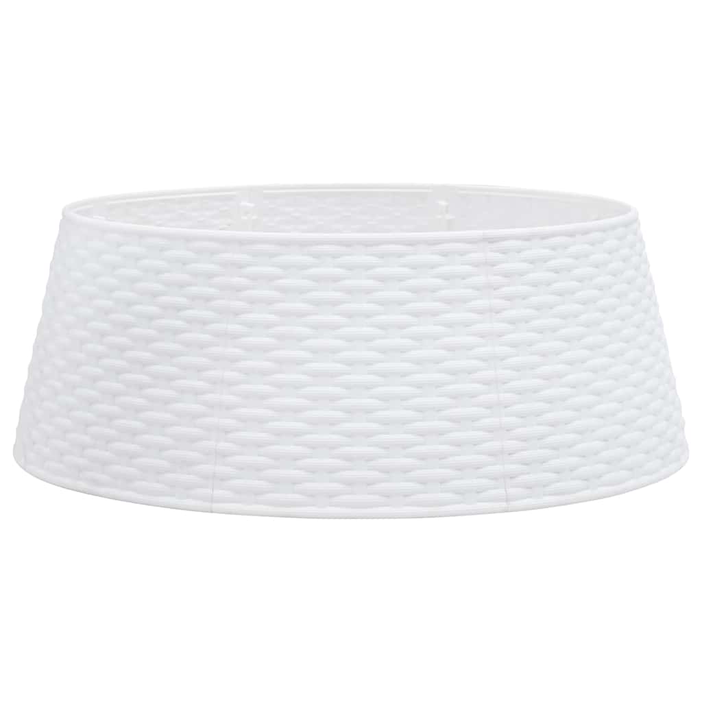 Vidaxx jupe de sapin de Noël ø65x23 cm plastique blanc