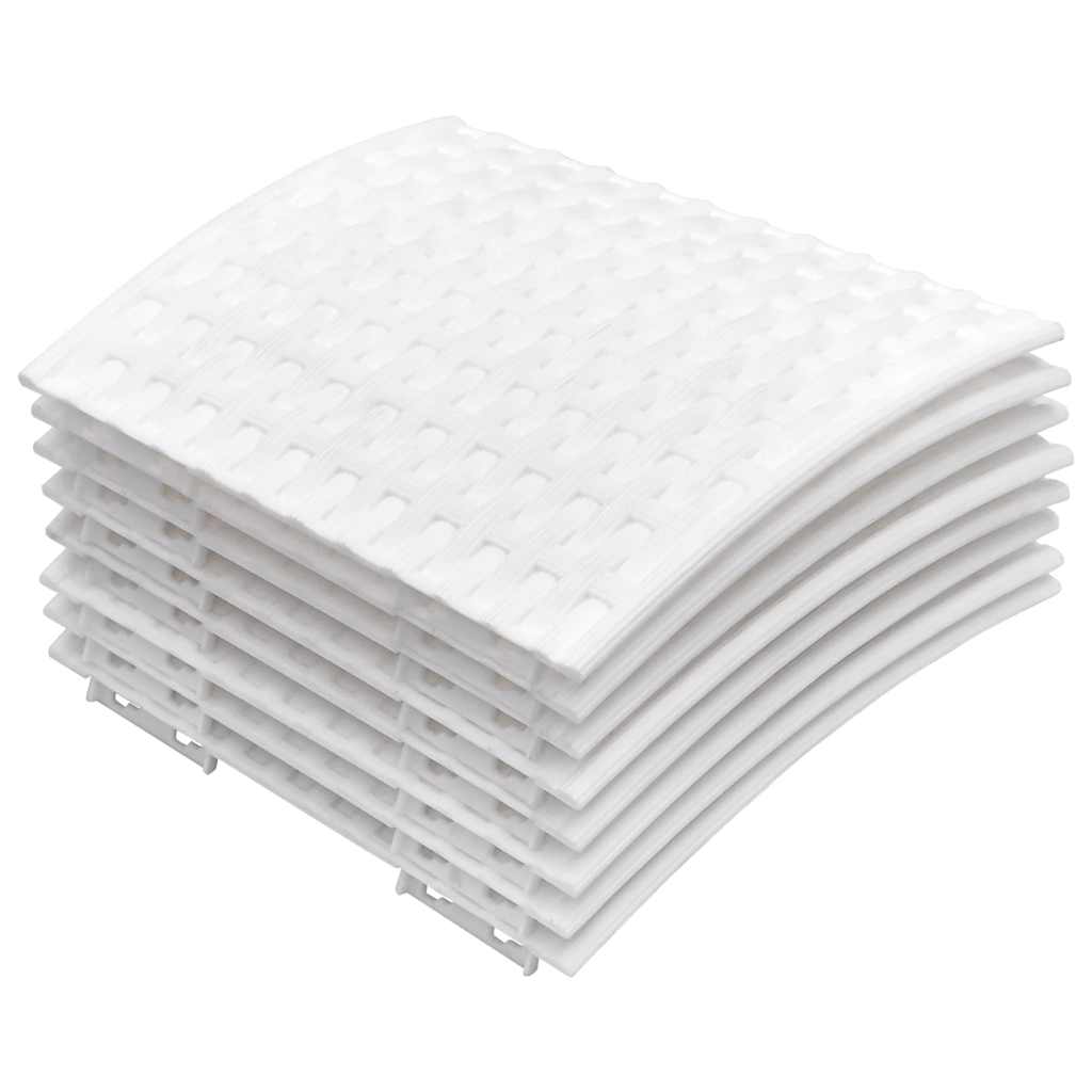 Vidaxx jupe de sapin de Noël ø65x23 cm plastique blanc