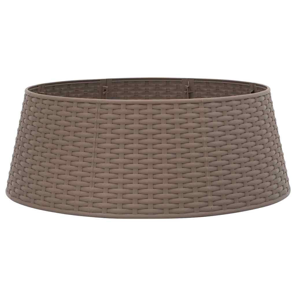 Vidaxx jupe de sapin de Noël ø65x23 cm plastique marron