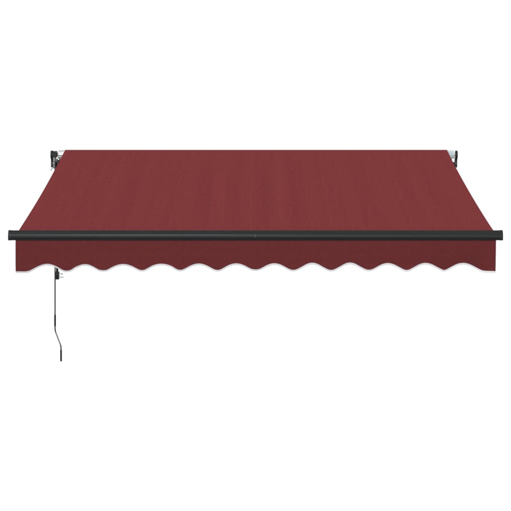 VidaXL Auvent extensible automatiquement 300x250 cm rouge bordeaux