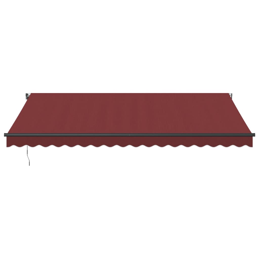 VidaXL Auvent extensible automatiquement 450x300 cm rouge bordeaux