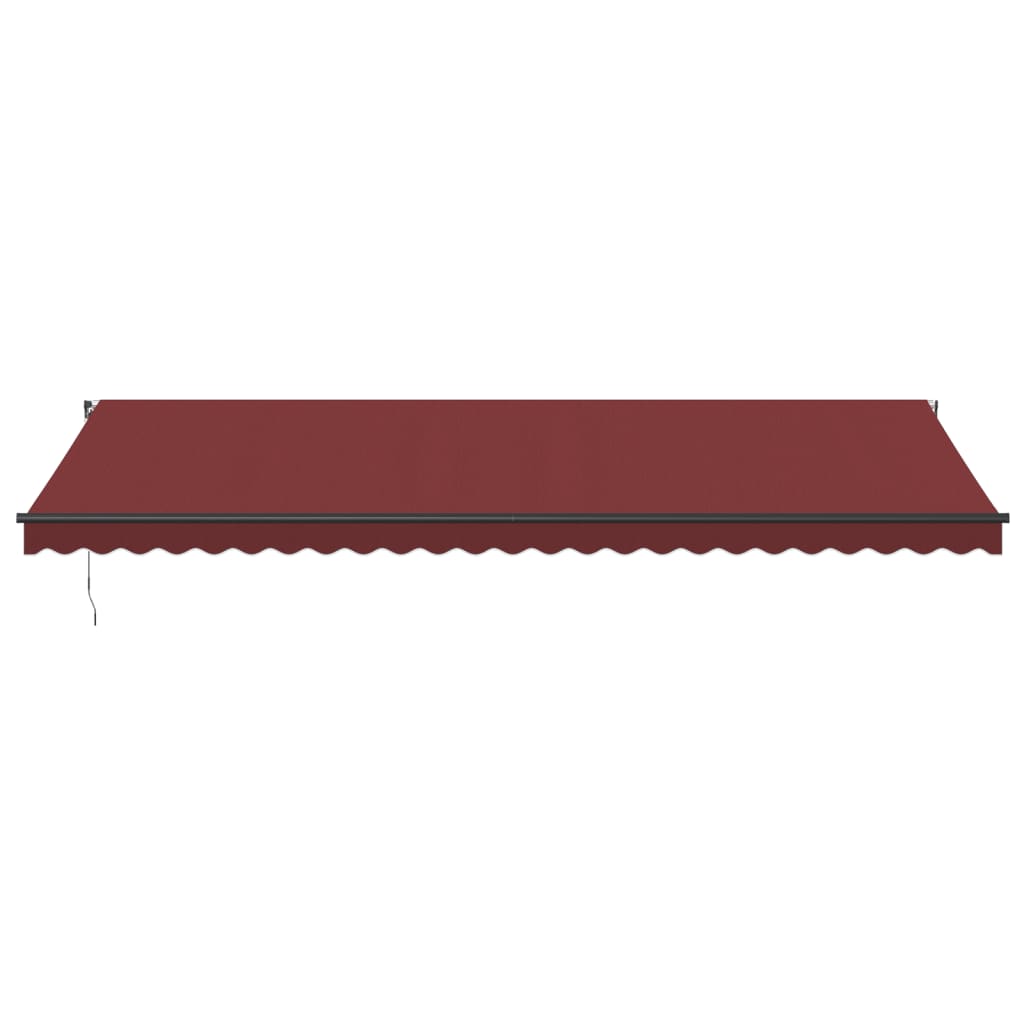 VidaXL Auvent extensible manuellement 600x300 cm bordeaux