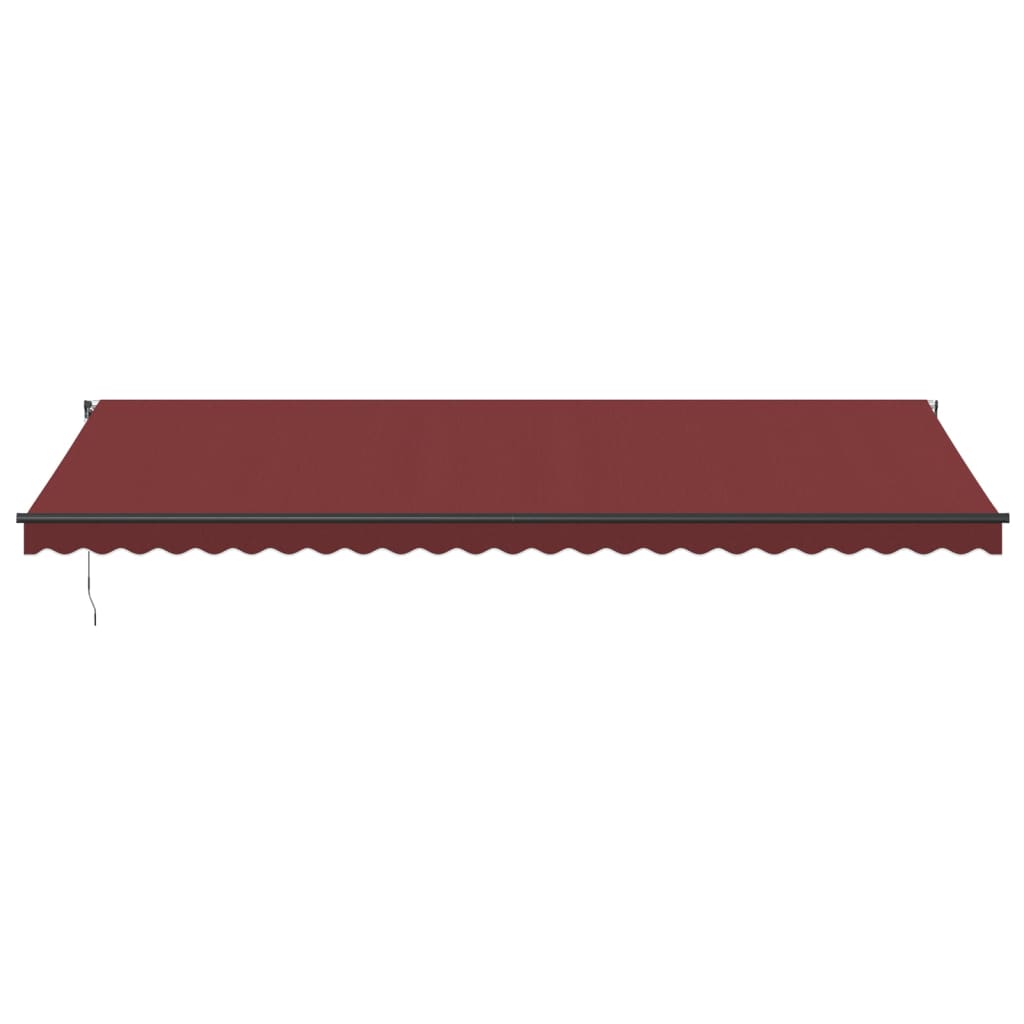VidaXL Auvent extensible automatiquement 600x300 cm rouge bordeaux
