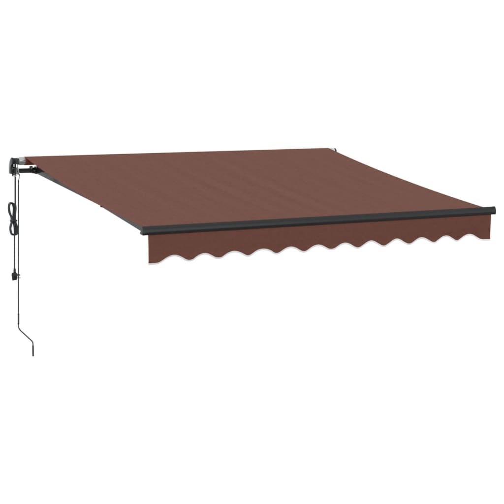 VidaXL Auvent extensible automatiquement 300x250 cm marron