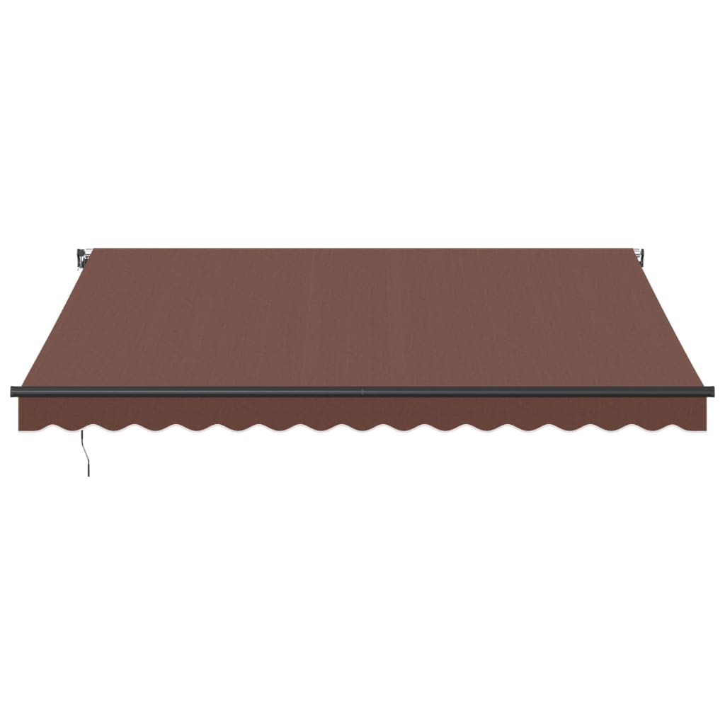 VidaXL Auvent extensible manuellement 400x300 cm marron