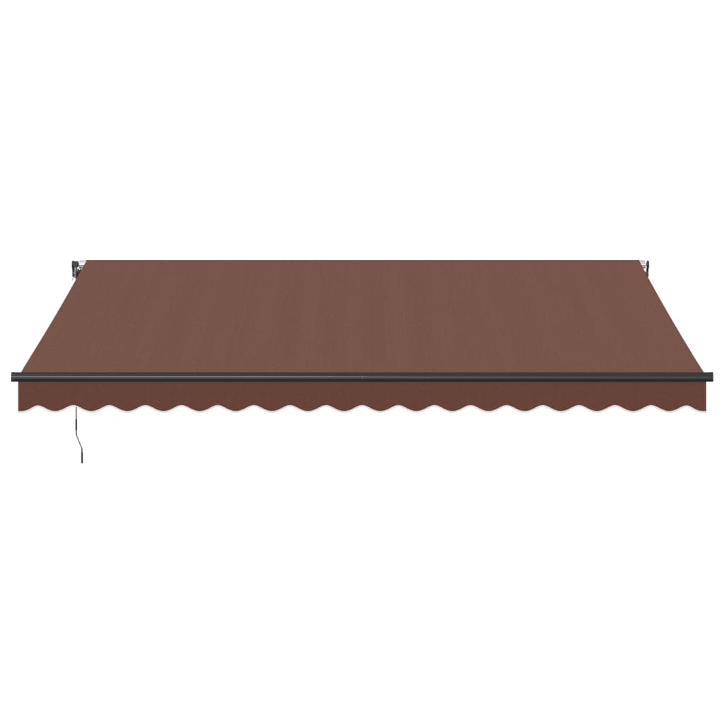 VidaXL Auvent extensible automatiquement 450x300 cm marron