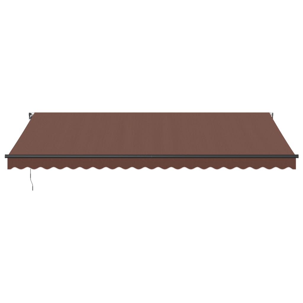 VidaXL Auvent extensible manuellement 500x300 cm marron