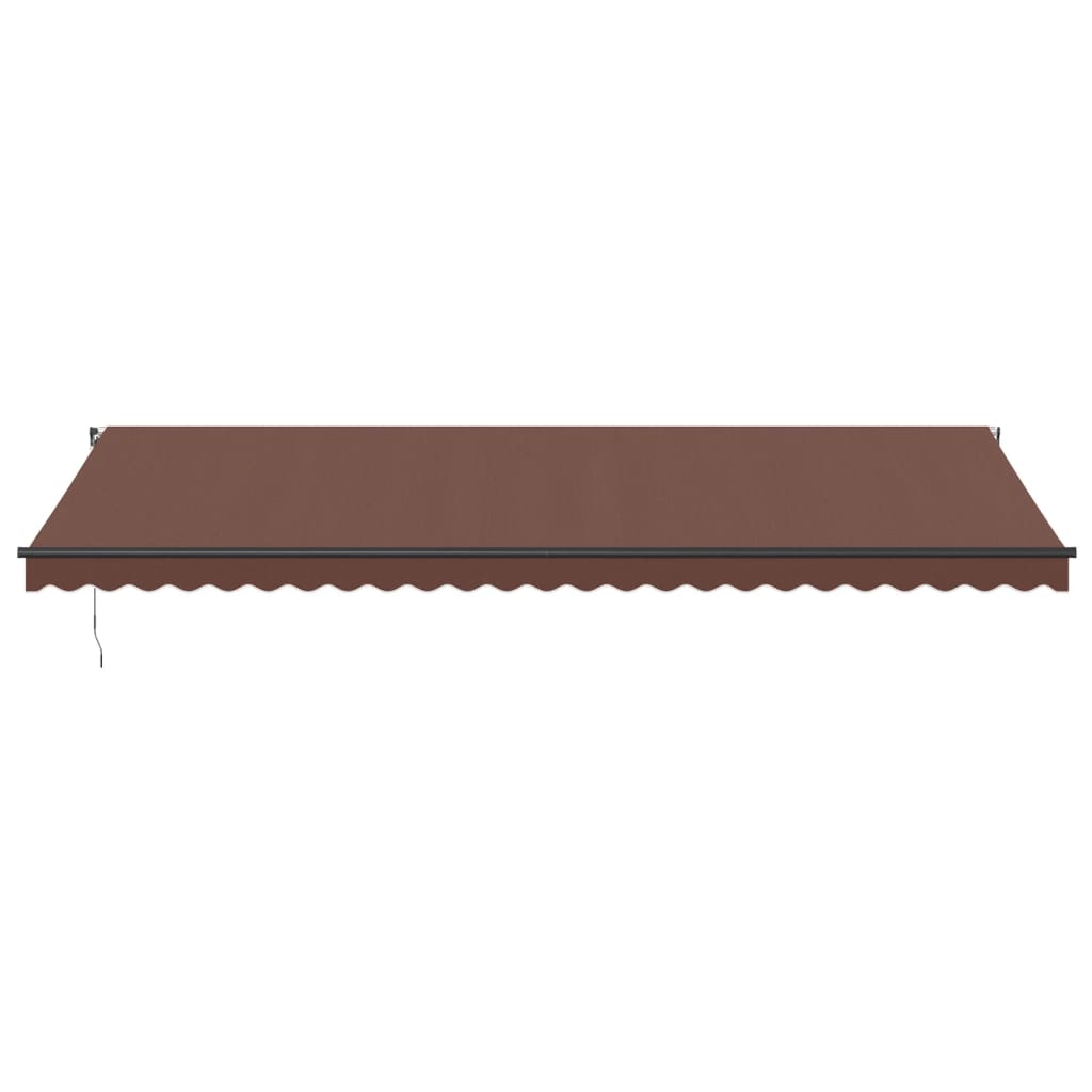 VidaXL Auvent extensible manuellement 600x300 cm marron