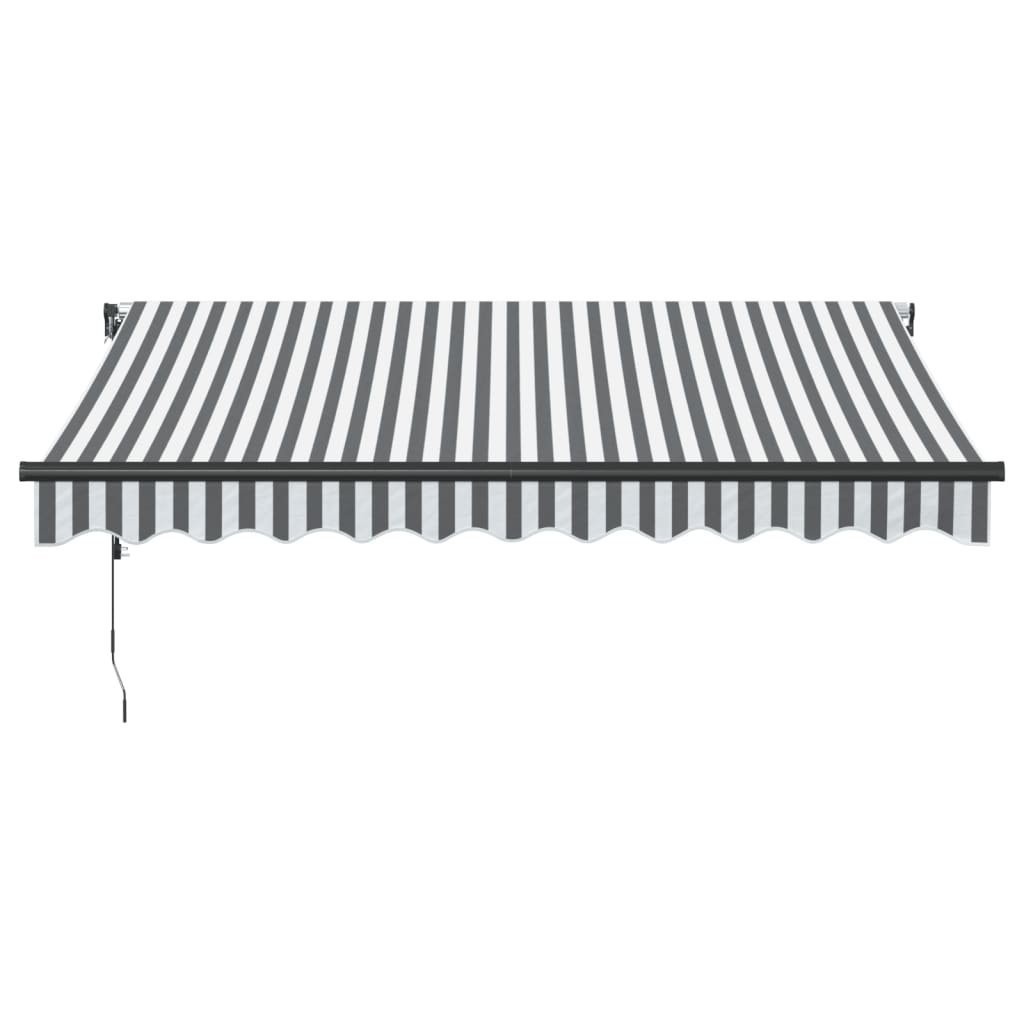 VidaXL Auvent extensible automatiquement 300x250 cm anthracite et blanc