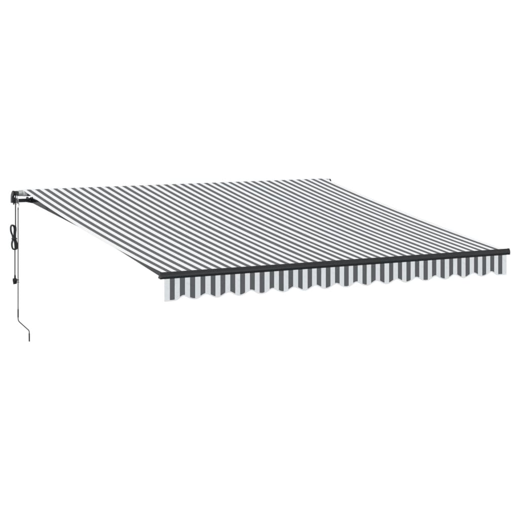 VidaXL Auvent extensible automatiquement 450x300 cm couleur anthracite et blanc