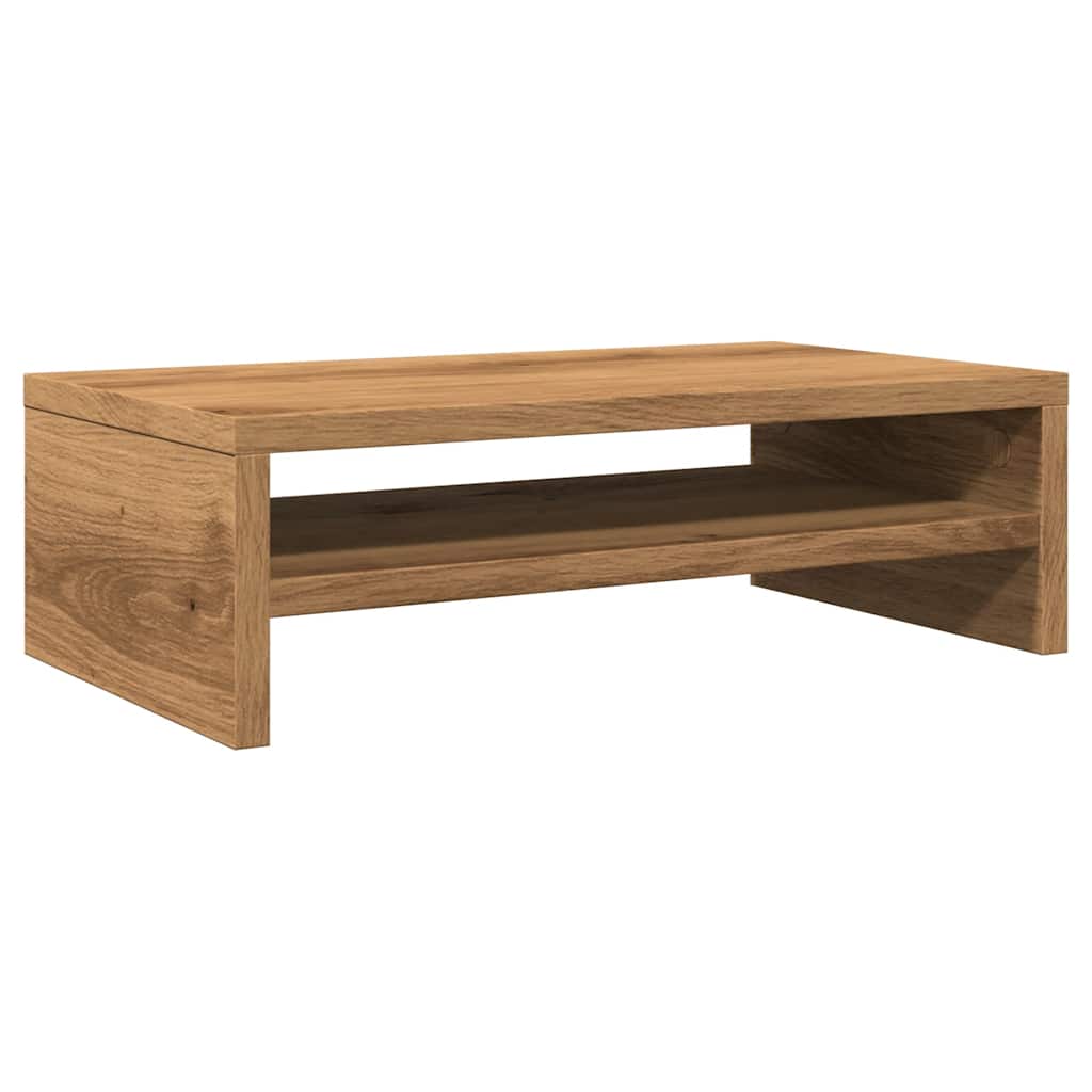 VidaXL Support pour moniteur 42x24x13 cm en bois travaillé, couleur chêne artisanal