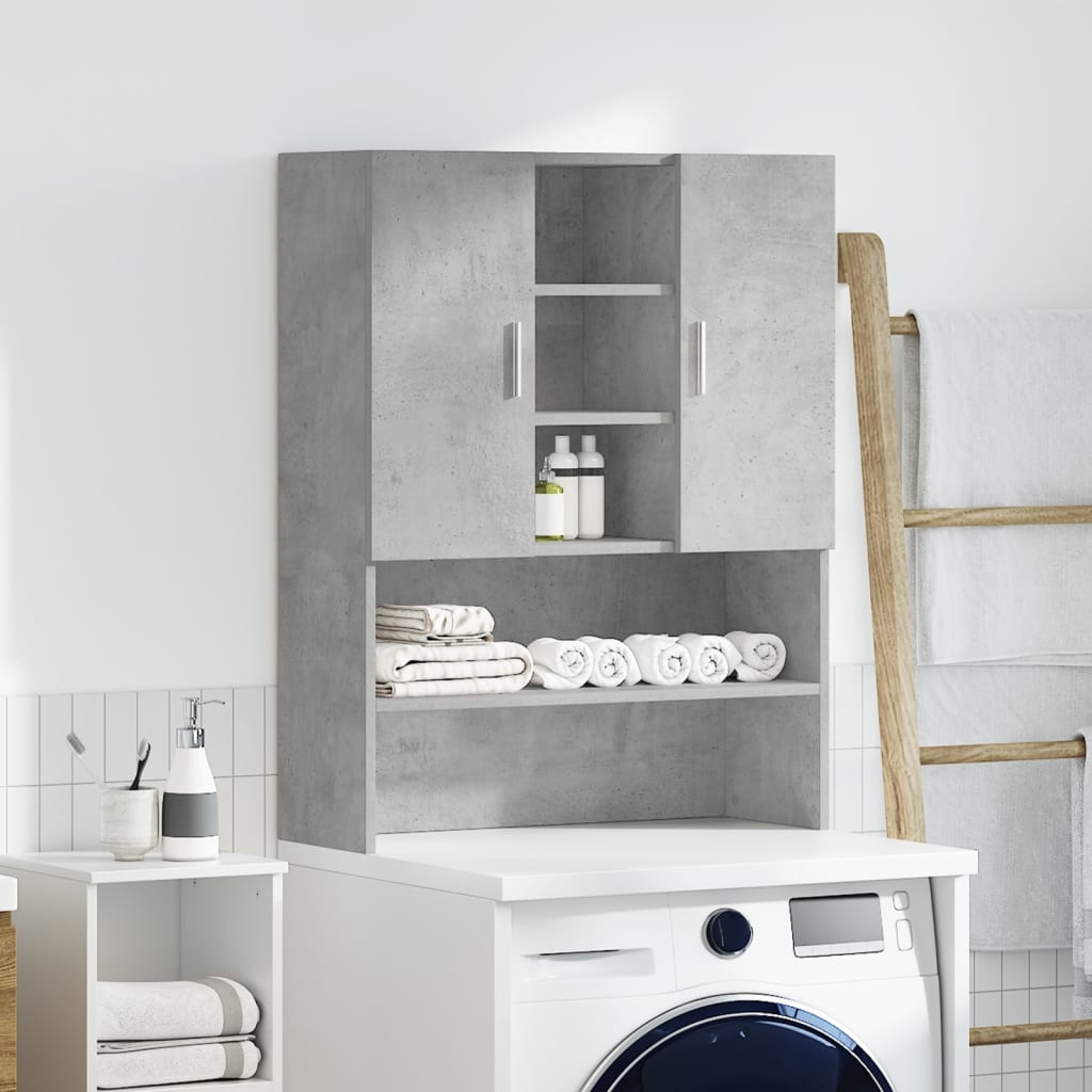 Vidaxx meuble lave-linge 70,5x25,5x90 cm gris béton