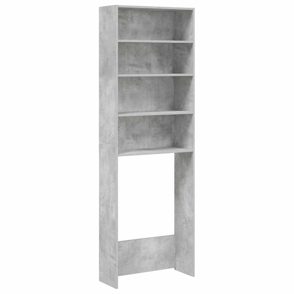 Vidaxx meuble lave-linge 64x24x190 cm gris béton