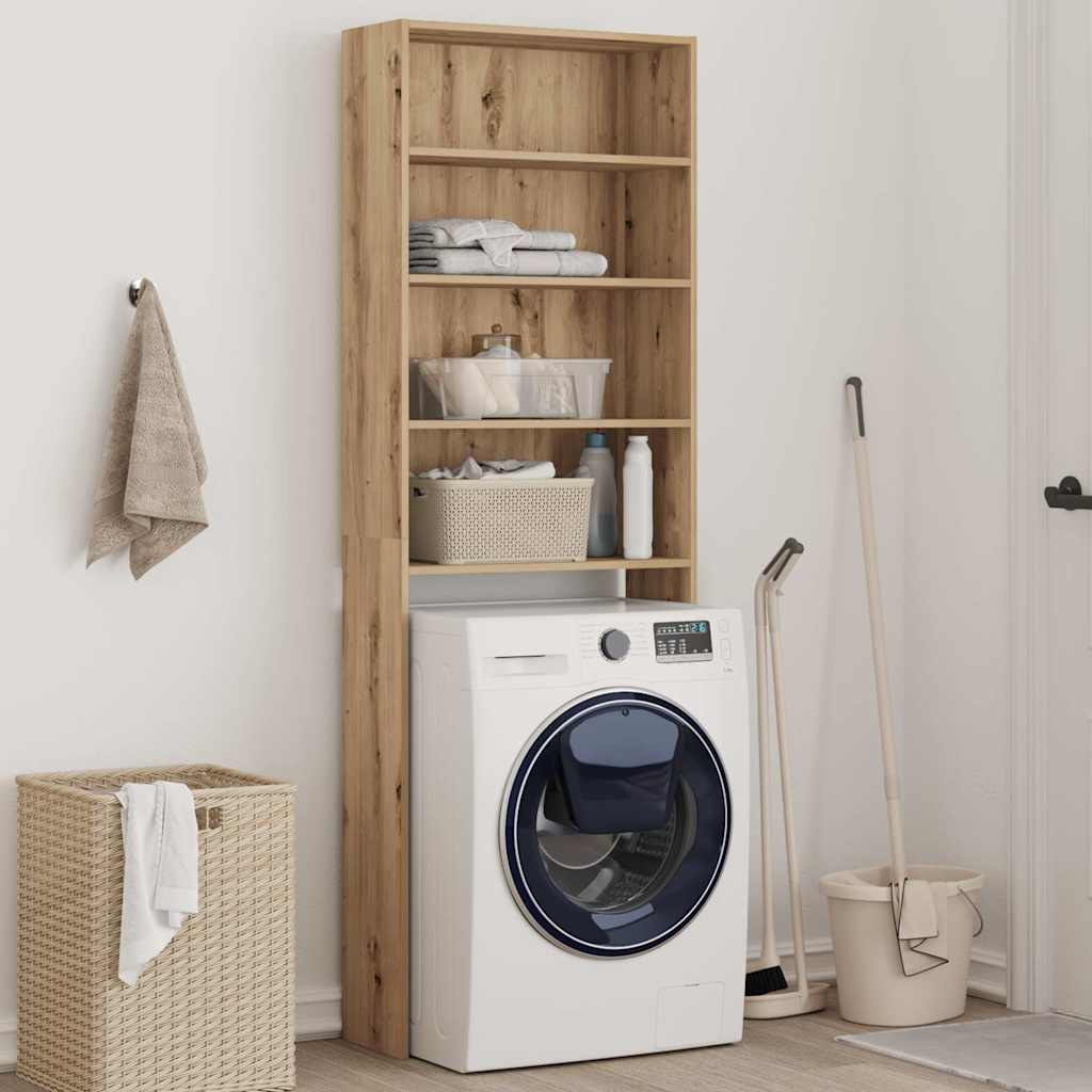 Vidaxx meuble lave linge 64x24x190 cm coloris chêne artisanal