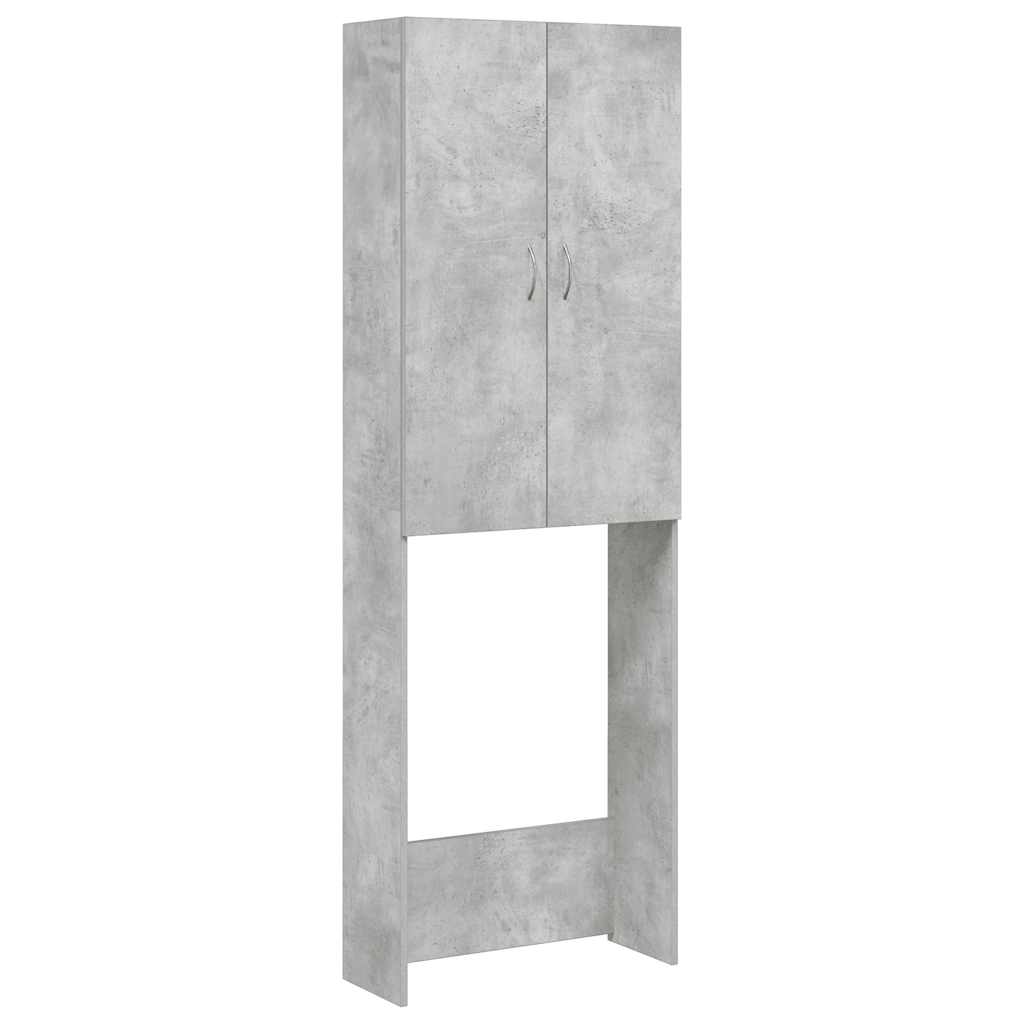 Vidaxx meuble lave-linge 64x25,5x190 cm gris béton