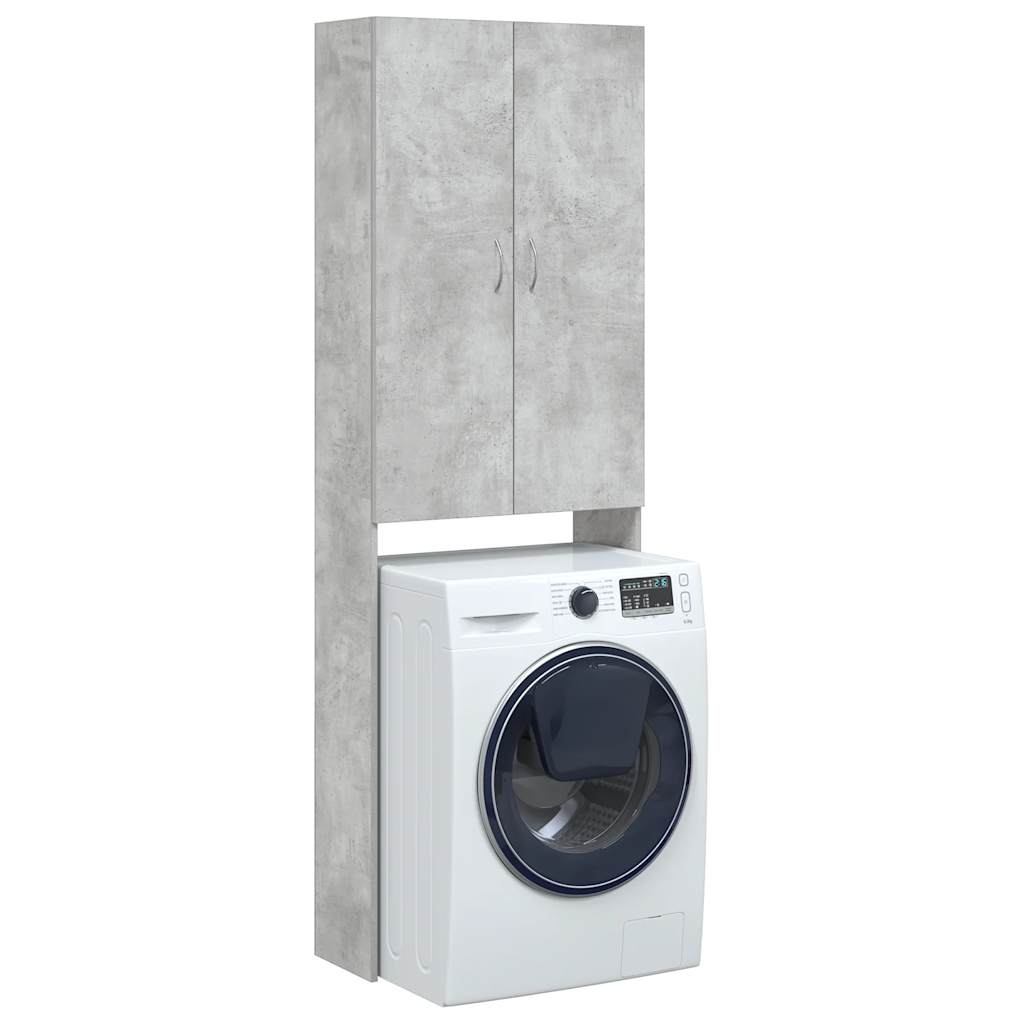 Vidaxx meuble lave-linge 64x25,5x190 cm gris béton