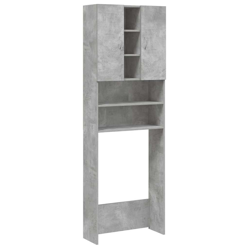 Vidaxx meuble lave-linge 64x25,5x190 cm gris béton