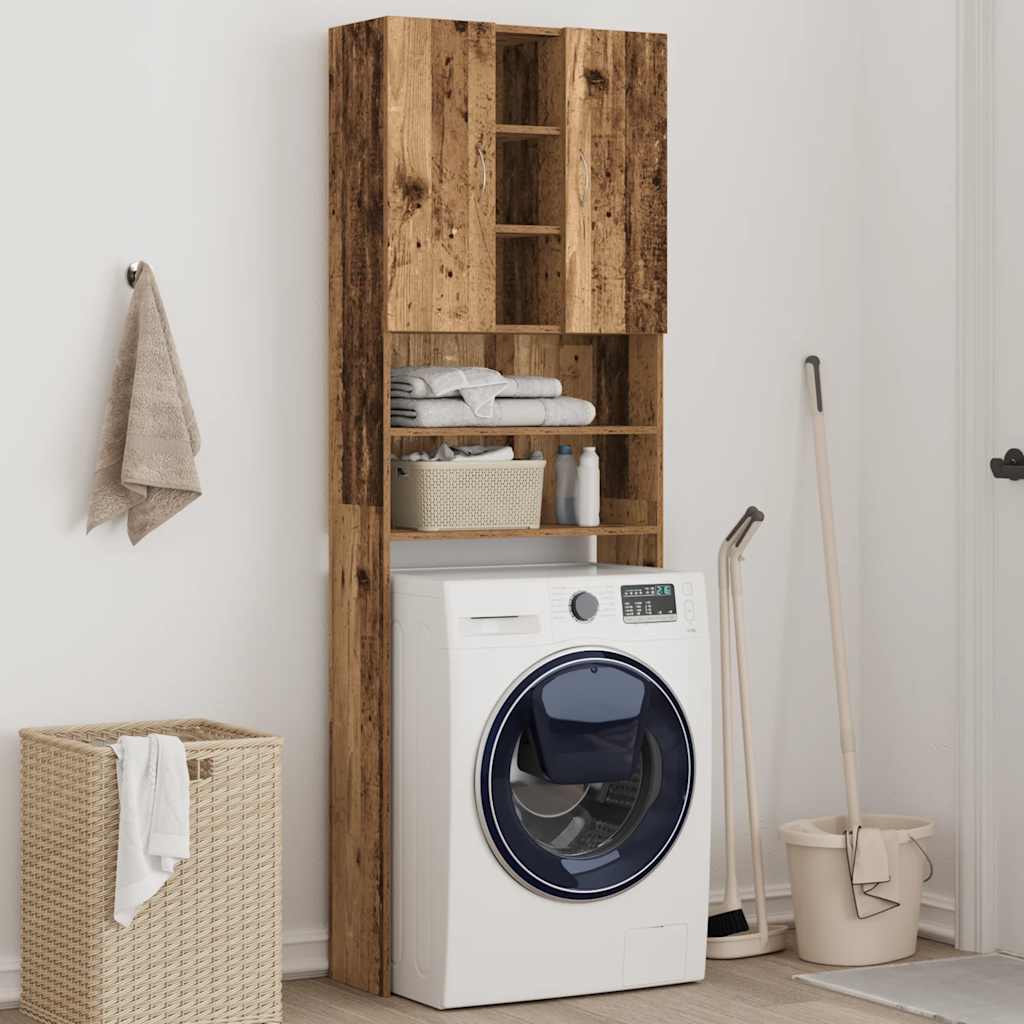 Vidaxx meuble lave-linge 64x25,5x190 cm couleur bois ancien