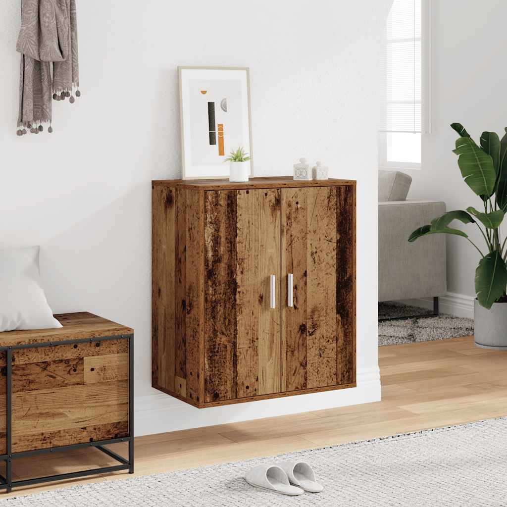 Vidaxx armoire à chaussures 60x35x70 cm bois fini, couleur bois ancien