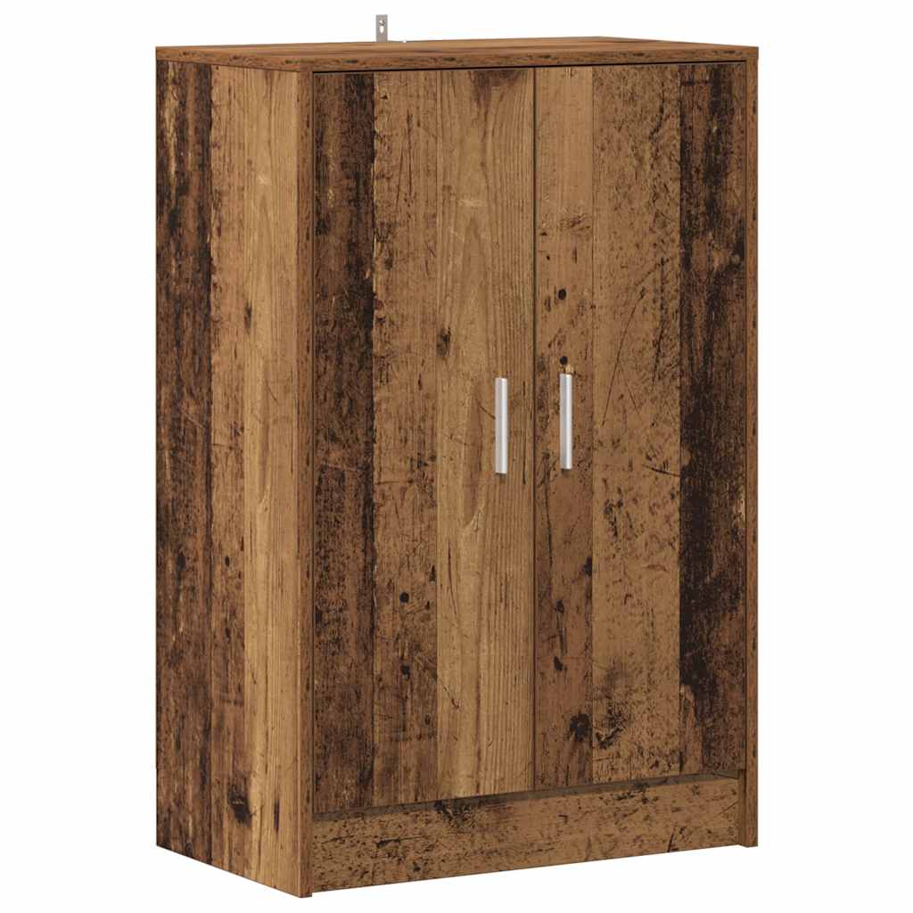Vidaxx armoire à chaussures 60x35x92 cm bois fini, couleur bois ancien