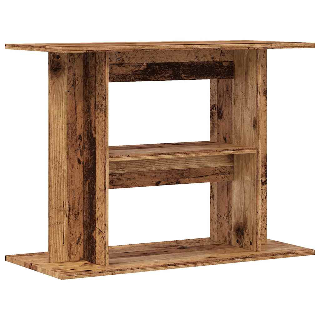 Vidaxx support d'aquarium 80x35x60 cm bois traité, couleur bois ancien